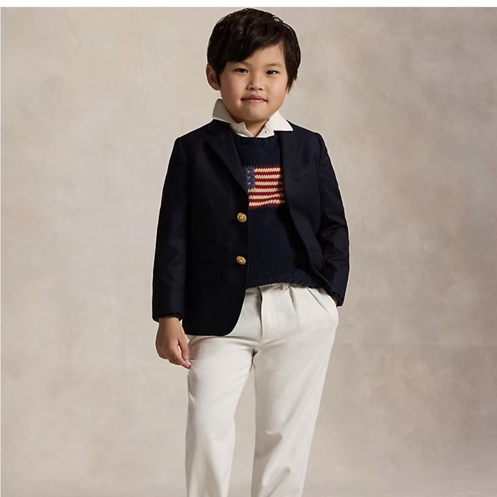 Ralph Lauren 100% Wool Navy Blazer
